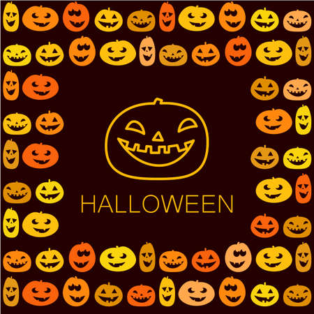 Halloween pattern - vector design template.のイラスト素材