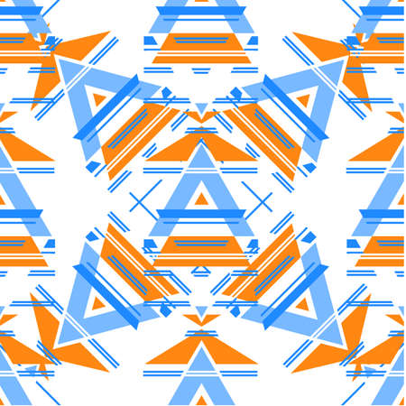 Ethnic pattern. Template design seamless pattern. The basis of the pattern - a geometric element.のイラスト素材