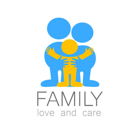 Family care . Love family. のイラスト素材