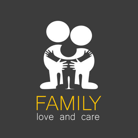 Family care . Love family.のイラスト素材