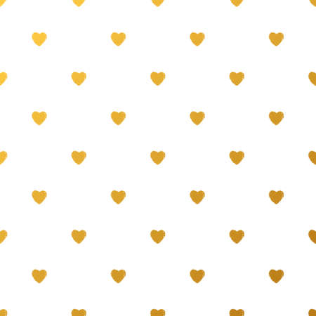 Gold hearts - seamless pattern template.のイラスト素材