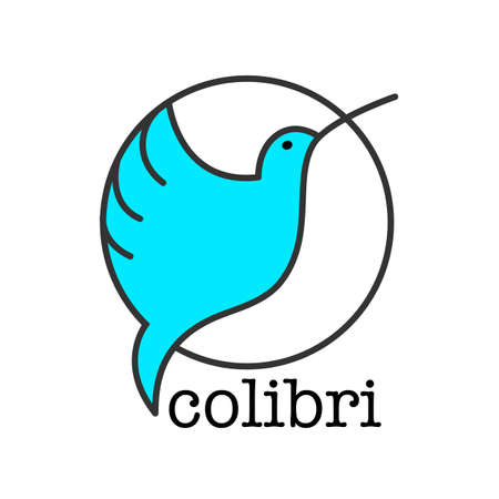 Bird symbol design template.のイラスト素材