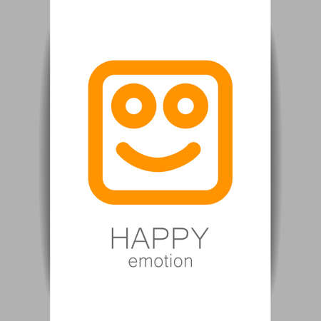 Positive emotions, happy games, entertainment sphere. Vector graphic illustration.のイラスト素材