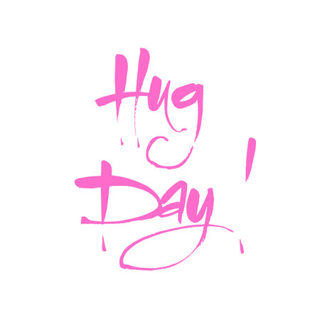 HUG DAY. Vector illustration.のイラスト素材