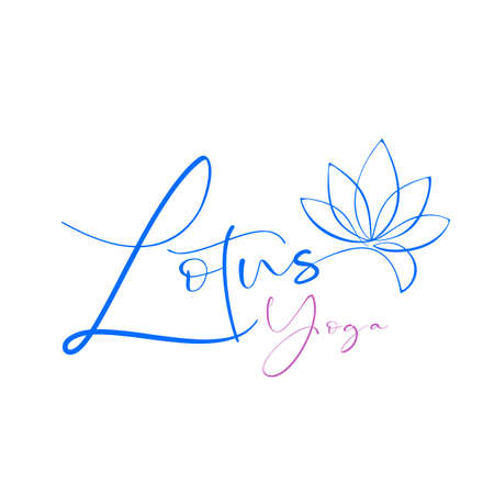 Yoga lotus. Creative lotus flower template. Nature Vector.のイラスト素材