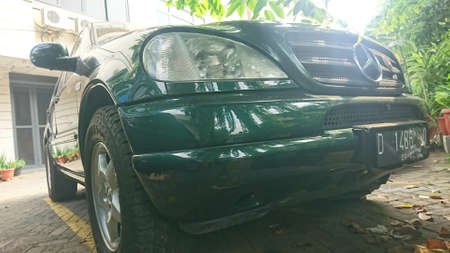 Mercy classic jeep green armyのeditorial素材