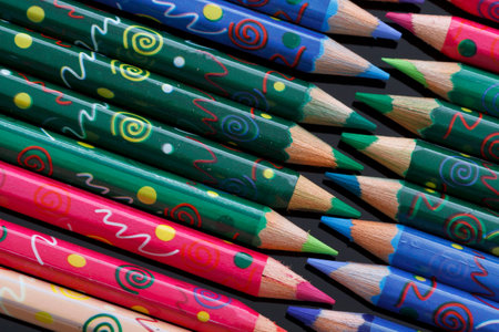 Coloured pencilsの写真素材