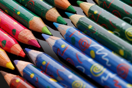 Coloured pencilsの写真素材