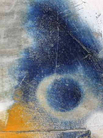 Abstract textured multicolor background - grungy metal close upDirty old rough metal with white,...