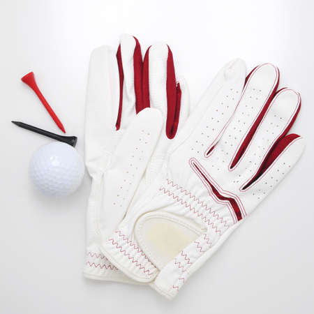Golf Glove and Ballの写真素材