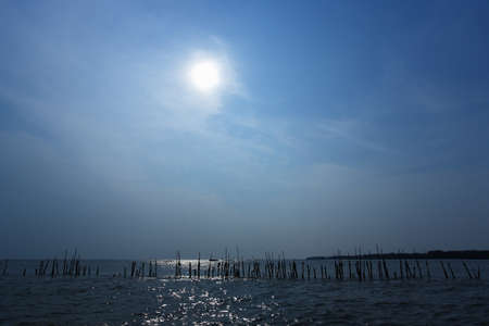 Sunset at seeの写真素材