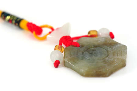 Yin Yang Made From Jadeの写真素材