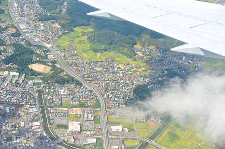 aerial view of tokyoの写真素材
