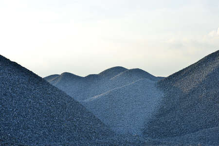 heaps of granite stoneの写真素材