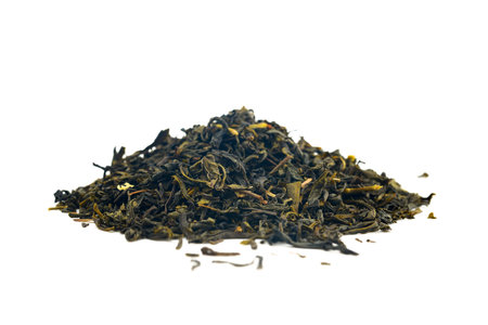 green tea leaves