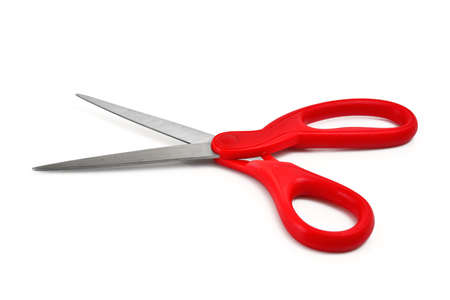Red Scissors Isolatedの写真素材