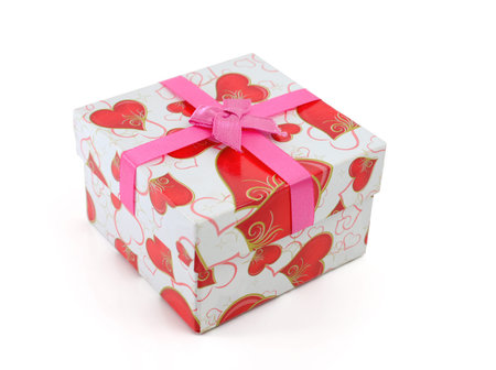 Gift Box with Pink Ribbon Bow