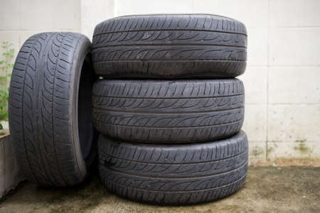 Old Tireの写真素材