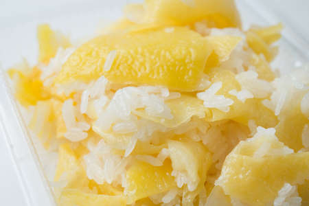 sticky rice with mangoの写真素材