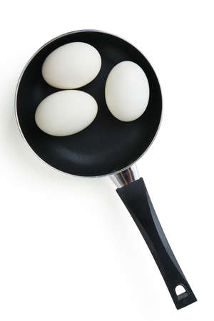 eggs in a panの写真素材