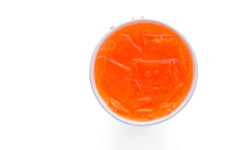 orange soda with clipping pathの写真素材