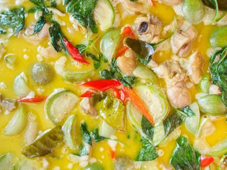 green curry chickenの写真素材