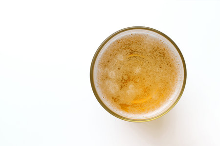 beer glass isolated on white
