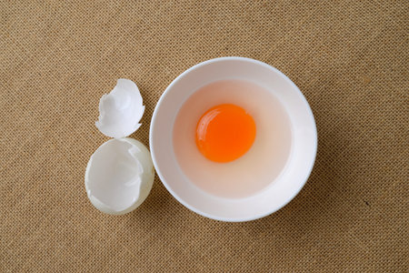 egg yolks in a bowl