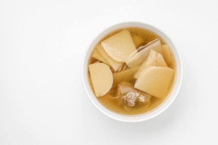 bamboo shoot boiled with porkの写真素材