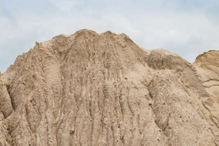 sand pile of constructionの写真素材