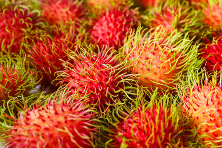 fresh rambutan sweet delicious fruit