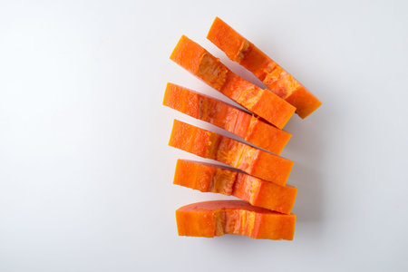 papaya isolated on a white background