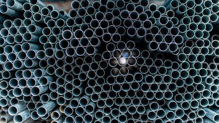 metal pipe pileの写真素材