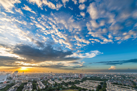 City at twilight, Bangkok Thailand