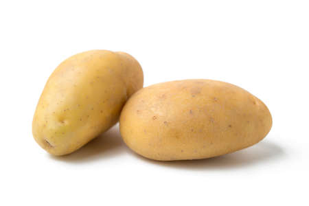 potato isolated on white backgroundの写真素材