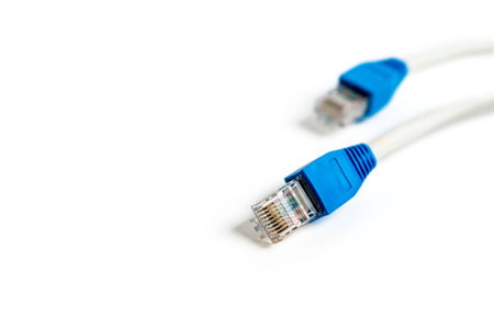 Network cable with RJ 45 connector