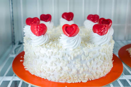 cake in the refrigeratorの写真素材