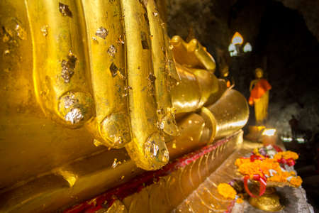 Buddha hand closeupの写真素材