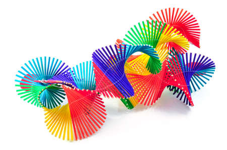 decorate of colorful bamboo mobileの写真素材