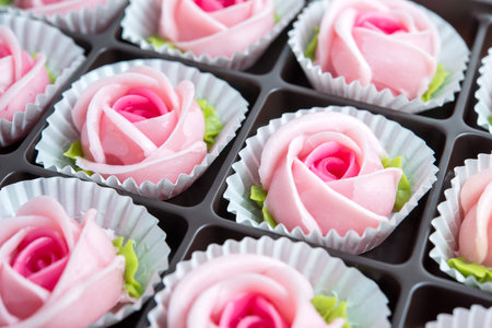 ALUA GULAB Rose Cookies, Thai Dessert