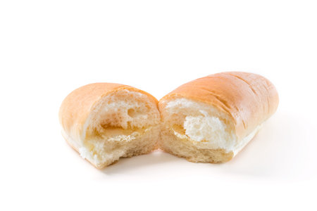 bread isolated on white background