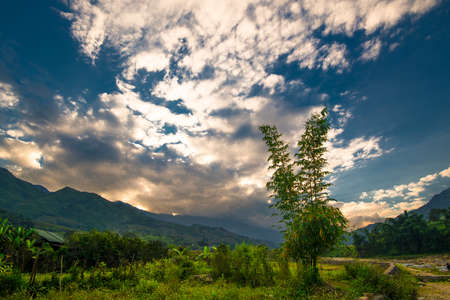 Sunset in Sapa.のeditorial素材