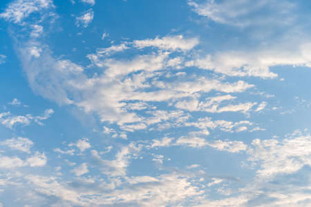 Copy space summer blue sky and white cloud abstract background.の写真素材