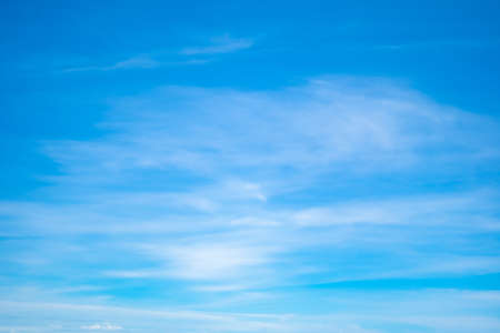 Copy space of airplane view above cloud summer blue sky and sun light abstract nature background.の写真素材