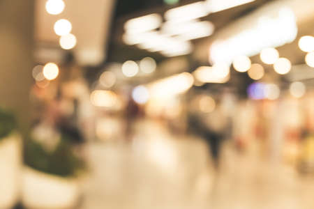 Blur people shopping mall center department store in weekend background.の写真素材
