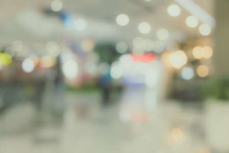 Blur people shopping mall center department store in weekend background.の写真素材