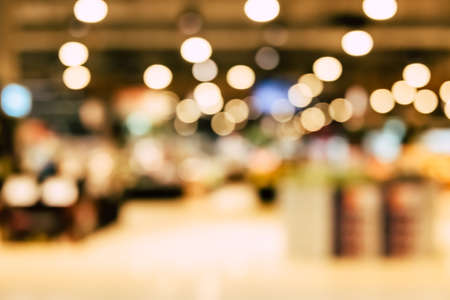 Blur people shopping mall center department store in weekend background.の写真素材