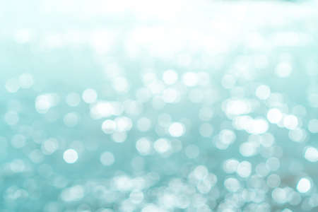 Blur beach with bokeh blue color background.の写真素材