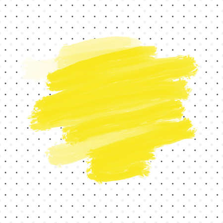 Water color brush paint blank copy space on dots pattern texture background.のイラスト素材