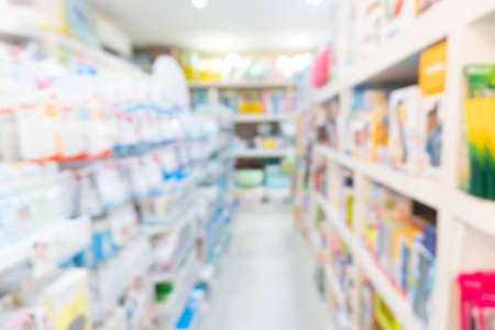 Blur modern baby and kid deparment  store shop bright tone abstract blurry background.の写真素材